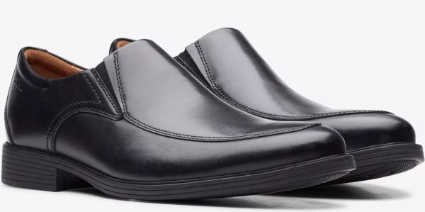 Clarks 29cm ブラック ビジネス スニーカー ローファー エプロントゥ スリッポンサイド ゴア ブーツ レザー ランニング スーツ JJJ258_画像1