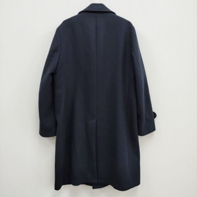 WACKO MARIA шерсть обычная цена 90000 иен 15FW-wmo-co02 размер M пальто с отложным воротником темно-синий черный Wacko Maria 3-1228A F95032