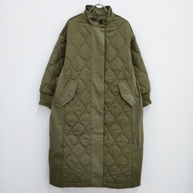 Pual ce cin unusual material MIX Mod's Coat regular price 26400 jpy quilting Mod's Coat 23AW khaki pual ce cin 3-1230T 231576