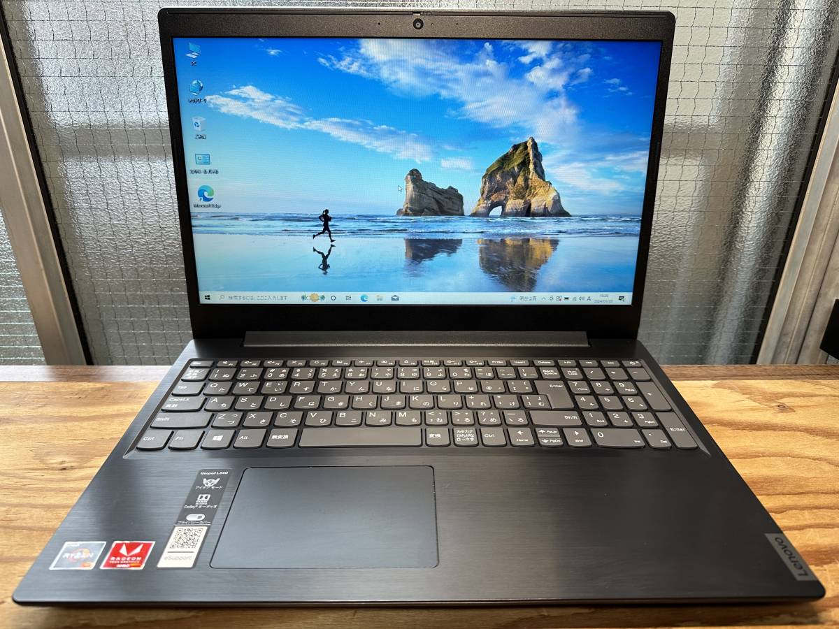 極速SSD搭載 WIN10 LENOVO IDEAPAD L340 15API AMD Ryzen 3 3200U 2.60GHz 8G 256G Vega 3 OFFICE 2021搭載 東京発送_画像1