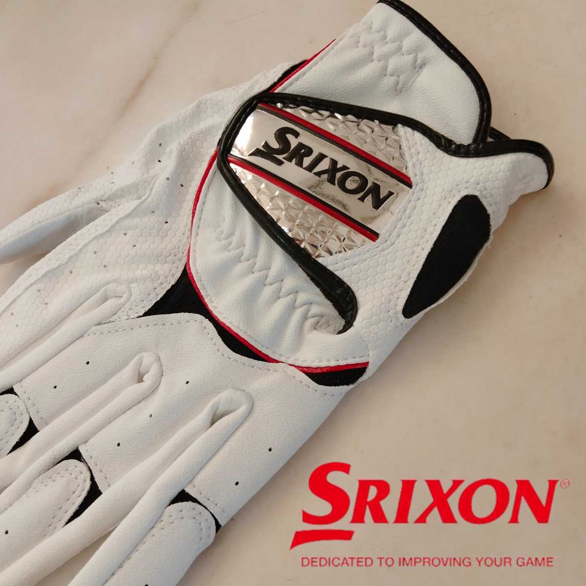  Srixon 25cm white 3 pieces set Dunlop Srixon Golf glove S0003 new goods anonymity delivery free shipping 