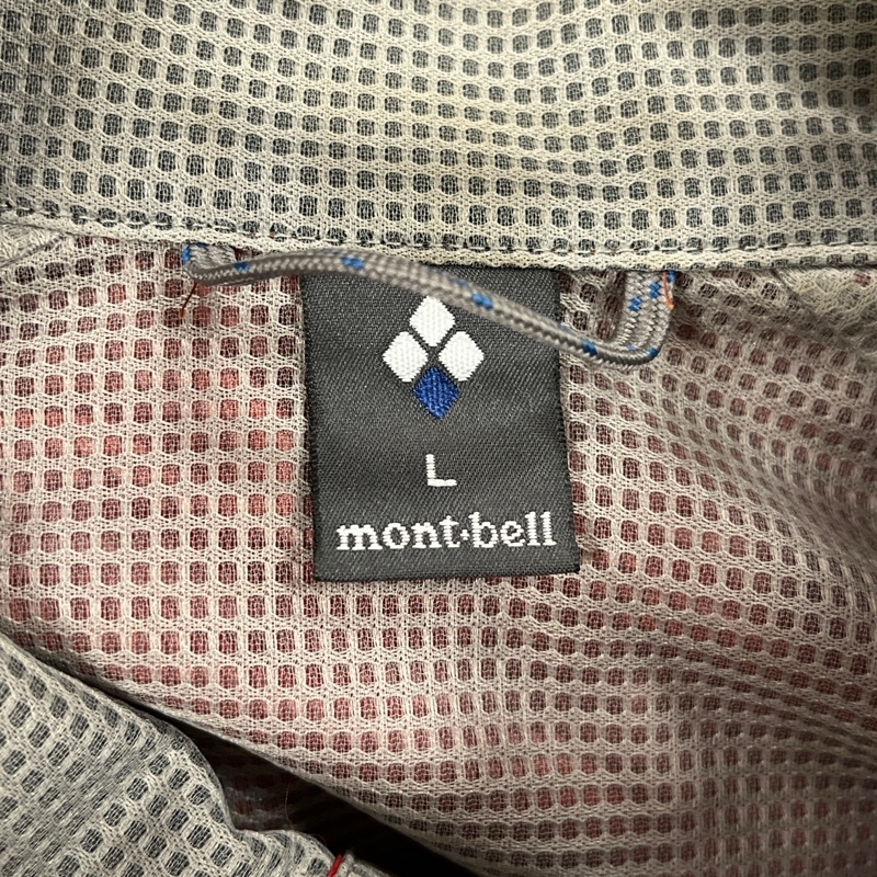 mont-bell/モンベル/ウルトラライトシェルジャケット/軽量ナイロンジップアップジャケット/Lサイズ/レッド系/スタンドネック/1106521_画像6