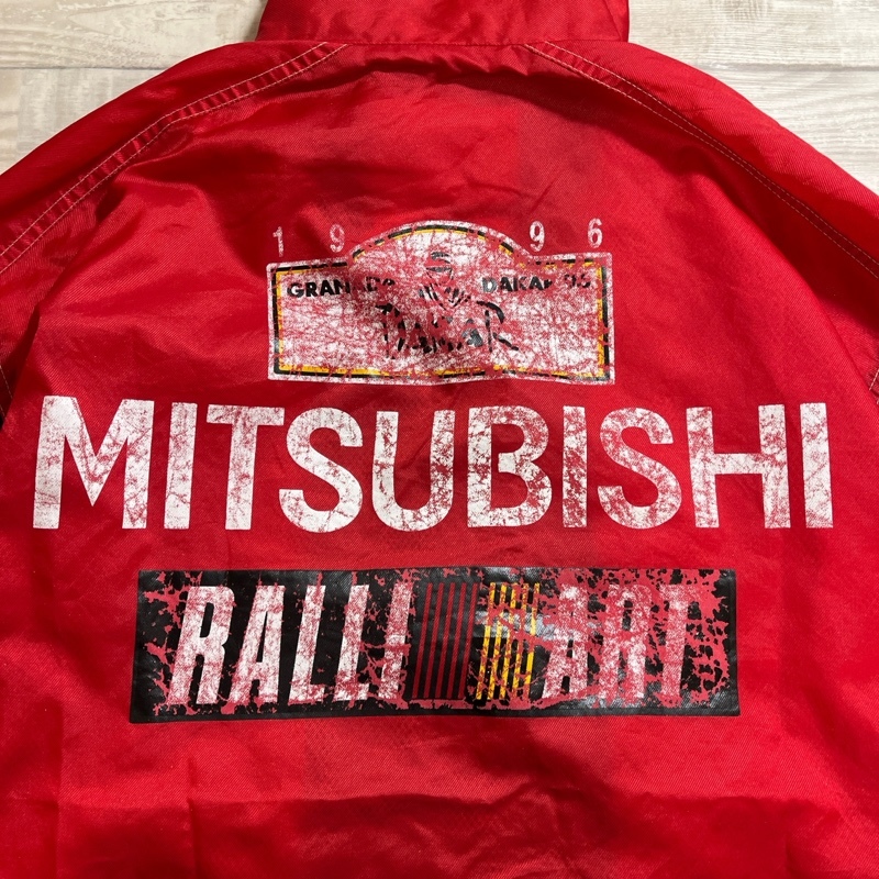 MITSUBISHI/三菱/ミツビシ/1996 ダカールラリー/RALLI ART レーシングナイロンジャケット/ラリーアート/ジップアップジャケット/F_画像7