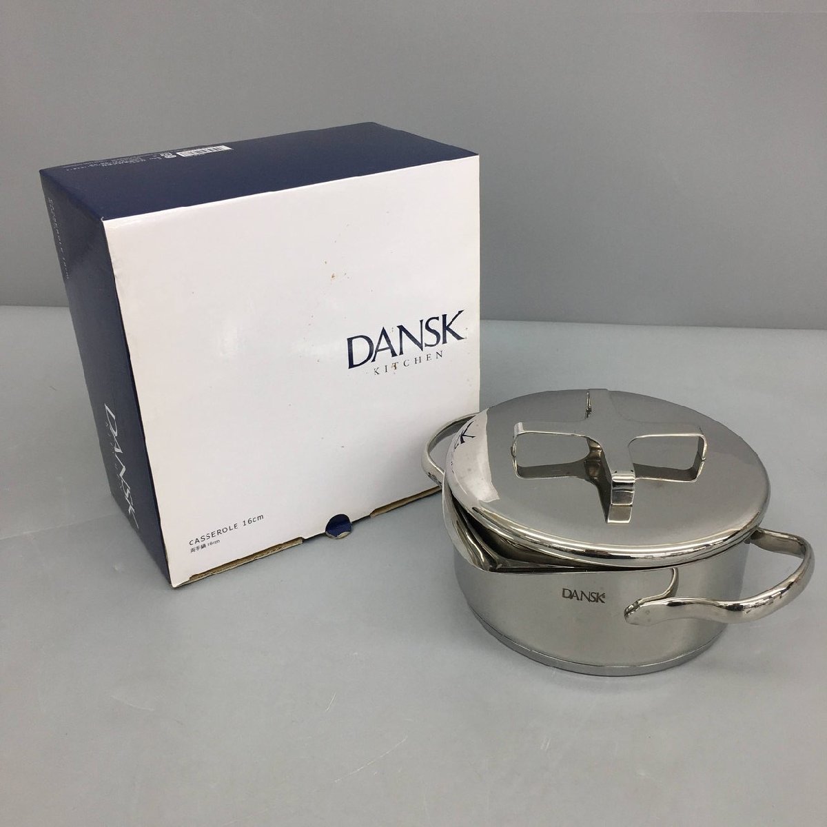 ダンスク DANSK 両手鍋16cm キャセロール 未使用 2401LS004_画像1