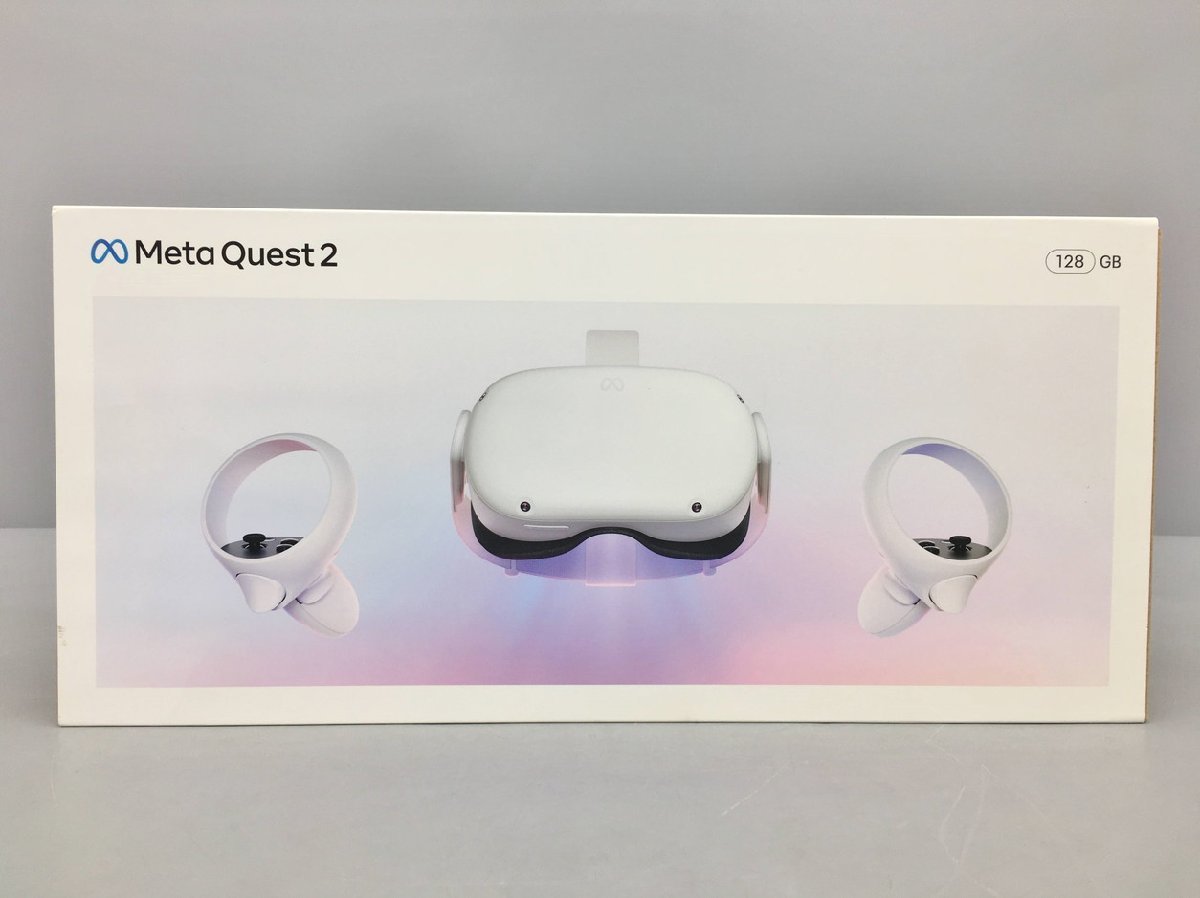 VRヘッドセット Meta Quest 2 128GB メタクエスト KW49CM JD96CX LX39EM オールインワン 6DoF対応 第2世代 891-00295-02 2401LO013_画像1