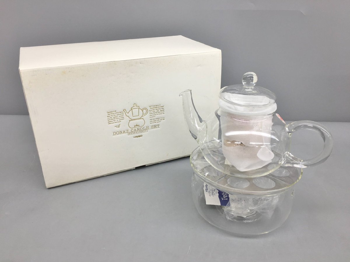  HARIO HARIO чайничек для чая * чайный подогреватель комплект Donna u свеча комплект TDCN-6512 жаростойкий teapot не использовался 2401LS034
