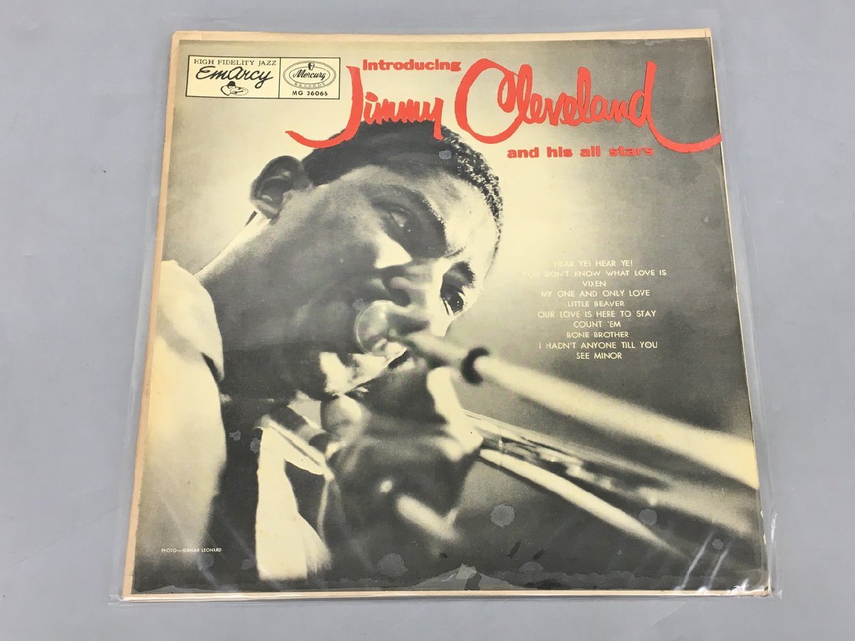 LPレコード Introducing Jimmy Cleveland And His All Stars Jimmy Cleveland And His All Stars EmArcy MG 36066 2401LO036_画像1