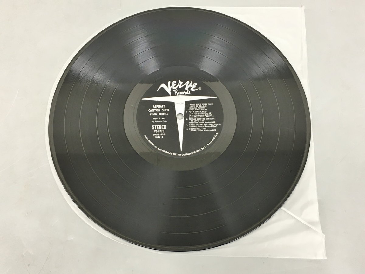 LPレコード Asphalt Canyon Suite Kenny Burrell Verve Records V6-8773 2401LO023_画像5