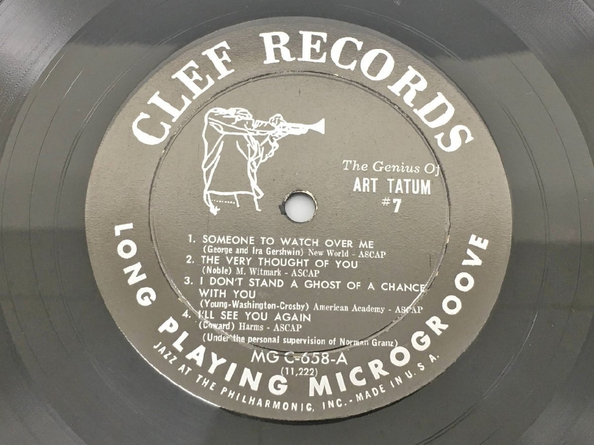 LPレコード The Genius Of Art Tatum 7 Clef Records MG C-658 2401LBM038_画像6