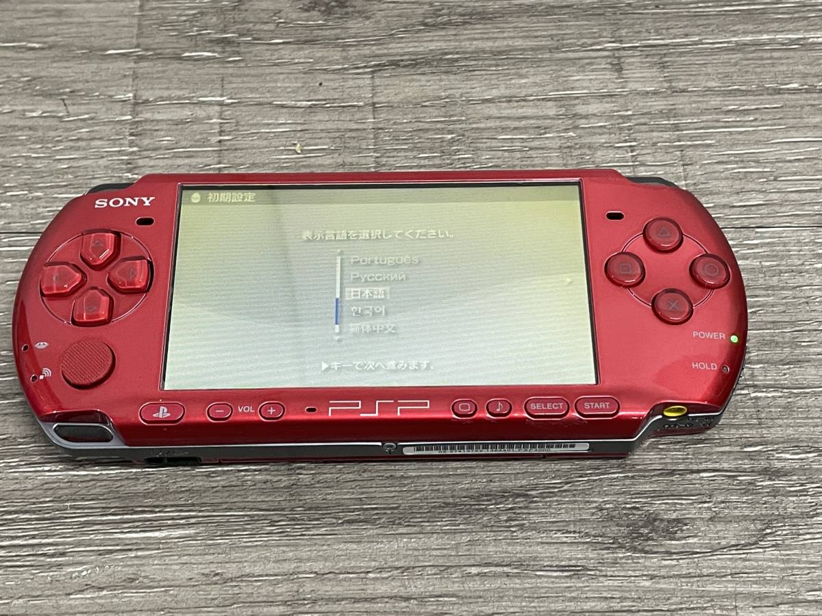 新製品の販売 PSP PSP3000 ラディアント レッド 動作品 - テレビ
