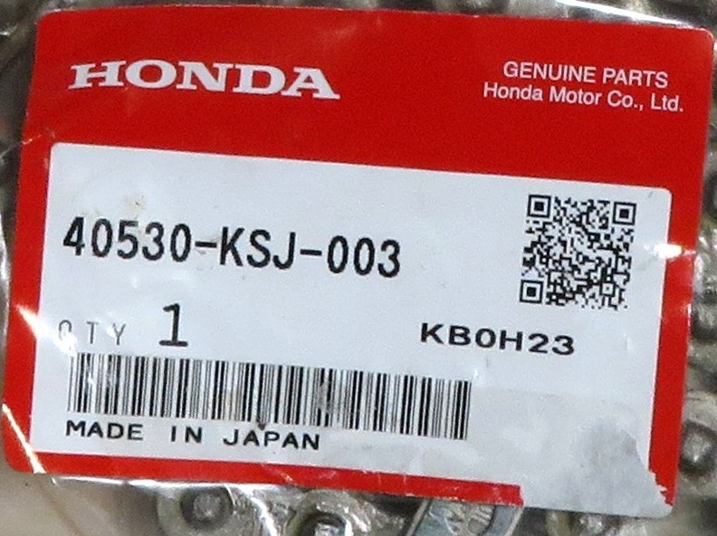 ホンダ純正 ドライブチェーン CRF100 40530-KSJ-003 チエン，ト゛ライフ゛HONDA 新品 同梱不可の画像2