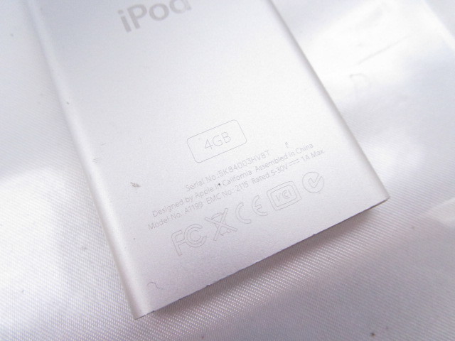 ◇ 動作確認済み Apple iPod nano 第2世代 4GB A1199 シルバー 中古_画像6
