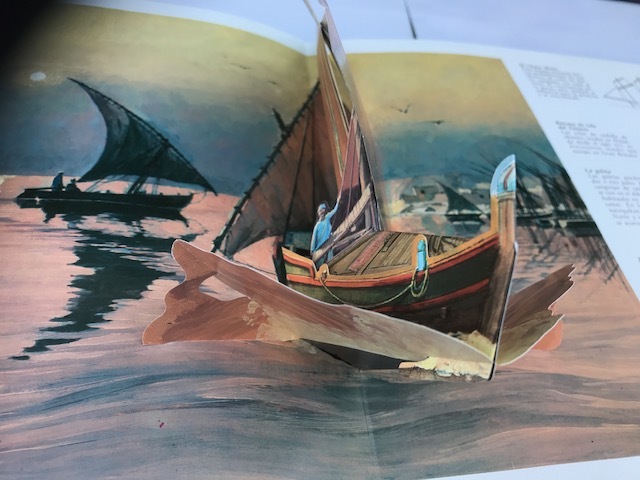 　●los barcos de vela 飛び出す船の絵本 van der Meer McGowan しかけ絵本 ISBN 958-04-0151-9 X-１-15_画像8