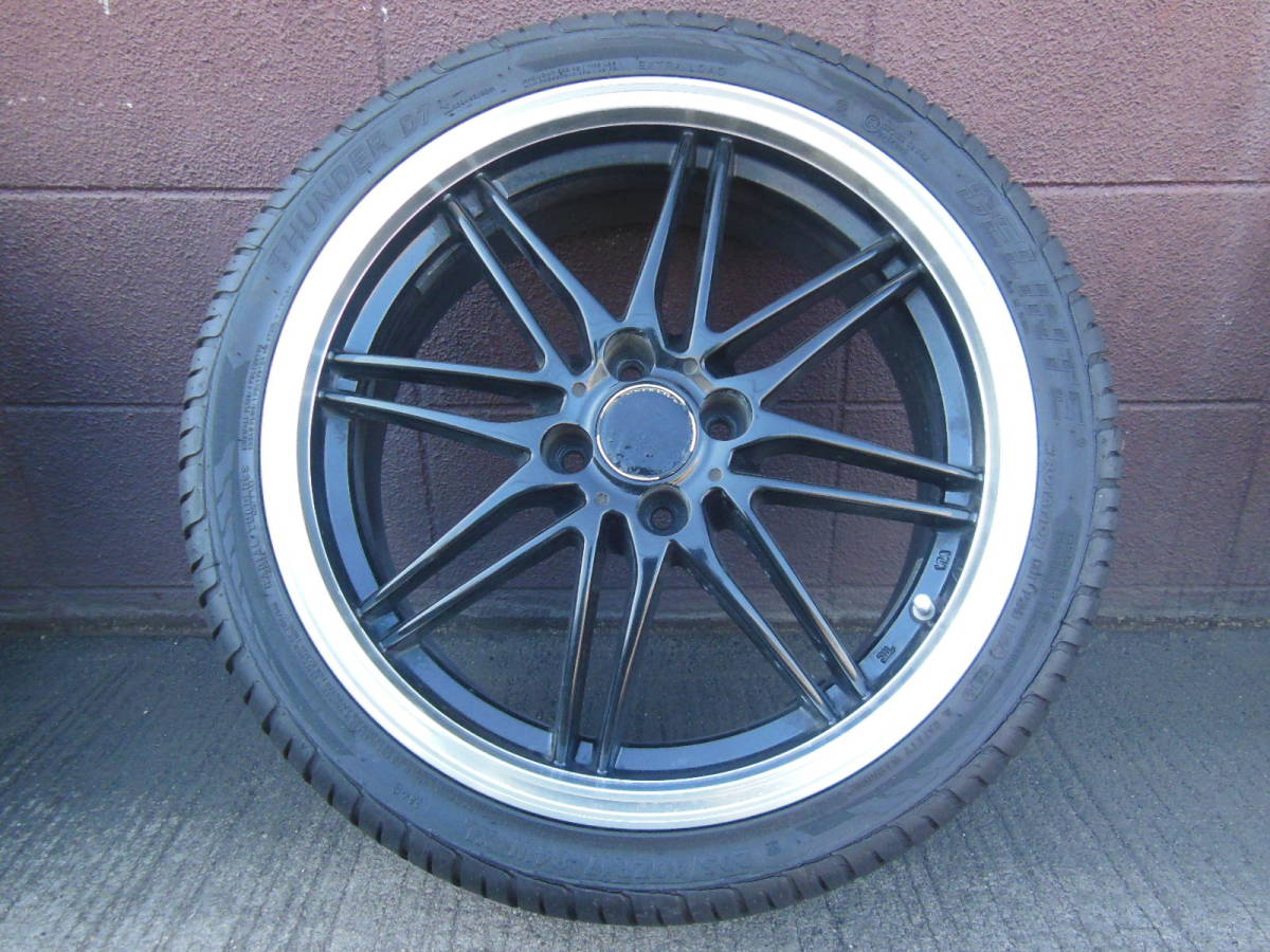 ★メーカー不明 17インチ ホイール 4本セット 17x 6.5J +30 100 4h 205/40R17 100/4h_画像8