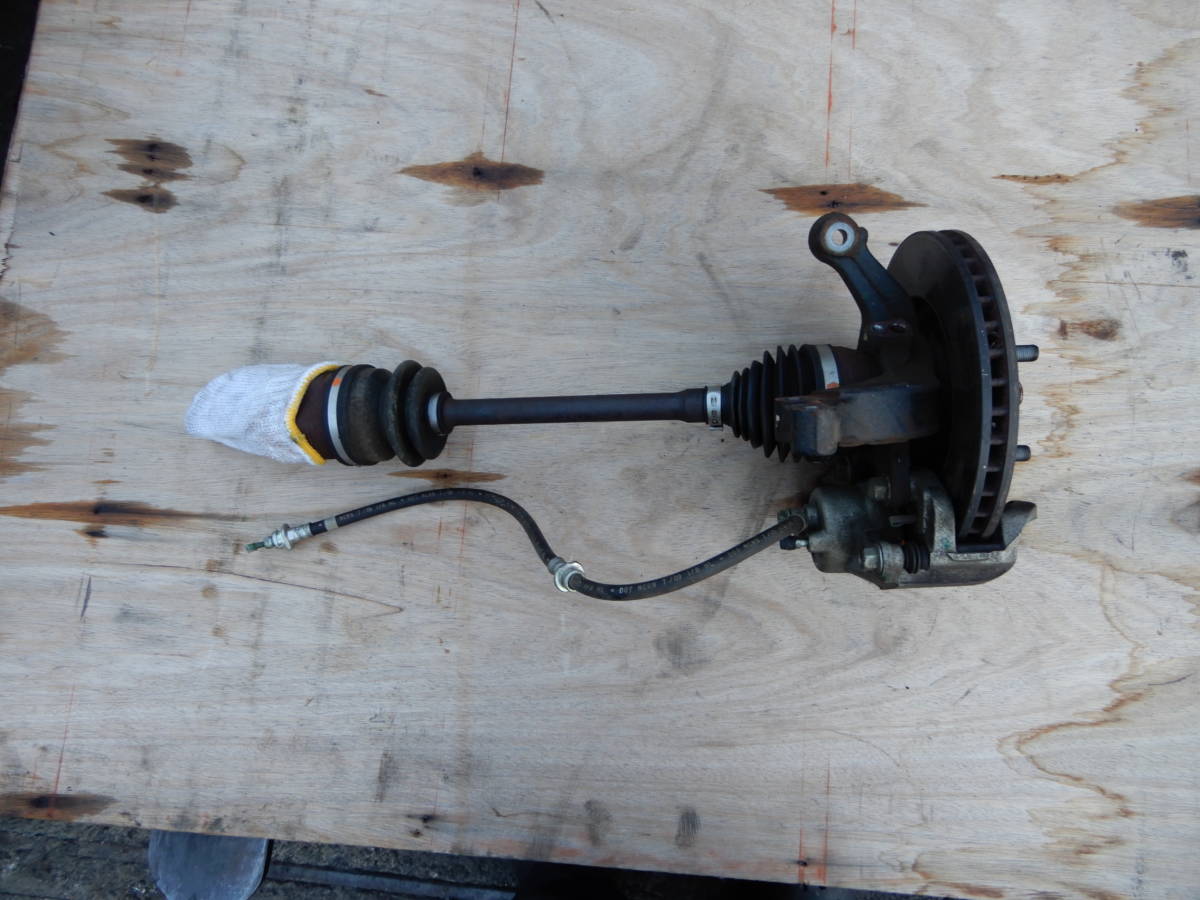  March (1431.) AK12 manual MT left drive shaft Knuckle caliper, rotor SET A1427