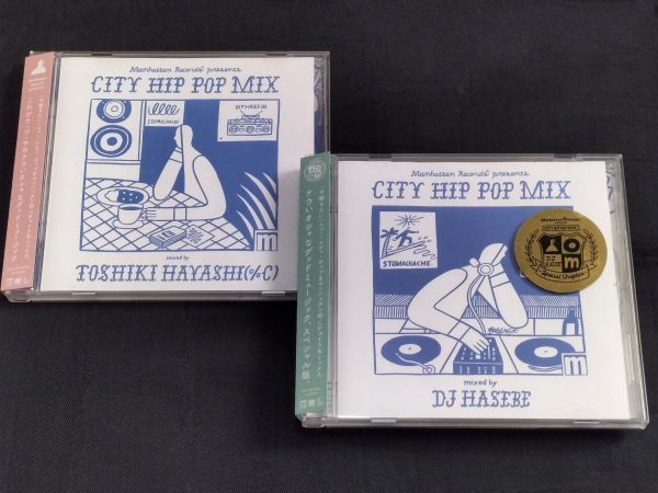 [MANHATTAN RECORDS CITY HIP POP MIX2枚DJ HASEBE/TOSHIKI HAYASHI(%C)]EVISBEATS PUNPEE STUTSおかもとえみIRI G.RINA MURO TOFUBEATSの画像1