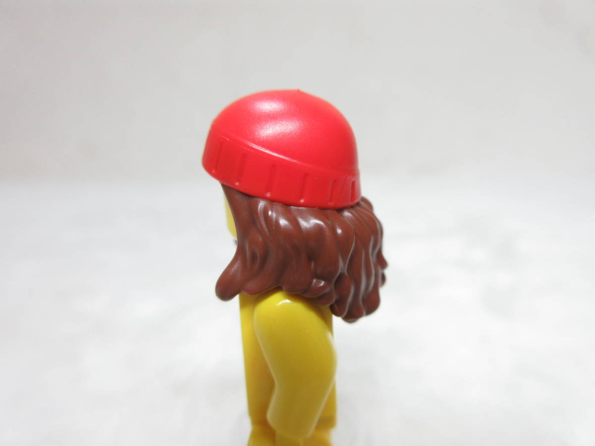 LEGO★66 正規品 未使用 髪の毛付き ヘルメット 帽子 被り物 同梱可能 レゴ シティ ミニフィグ 男の人 女の人 子供 男の子 女の子_画像4