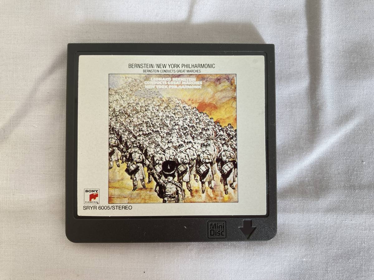 【JN89】(O) MD Mini Disk BERNSTEIN / NEW YORK PHILHARMONIC - BERNSTEIN CONDUCTS GREAT MARCHES SRYR6005 試聴OK ジャンク 中古現状品_画像3