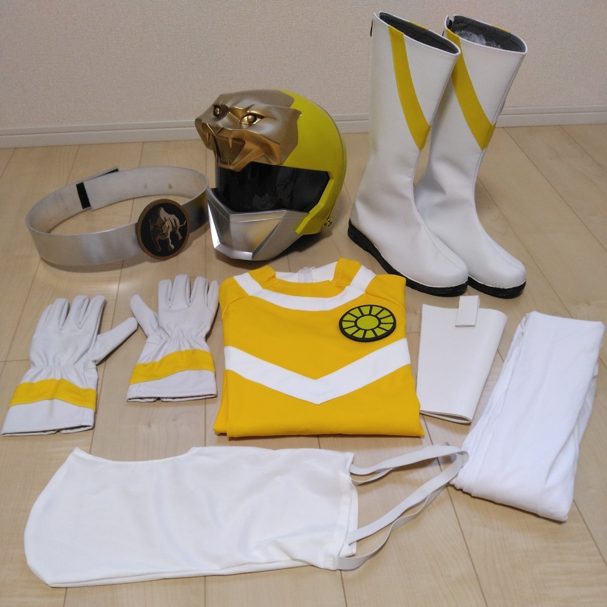 1/1a tiger k Taiyou Sentai Sun Vulcan + bar Panther cosplay complete set + unused new goods + Halloween and so on please 