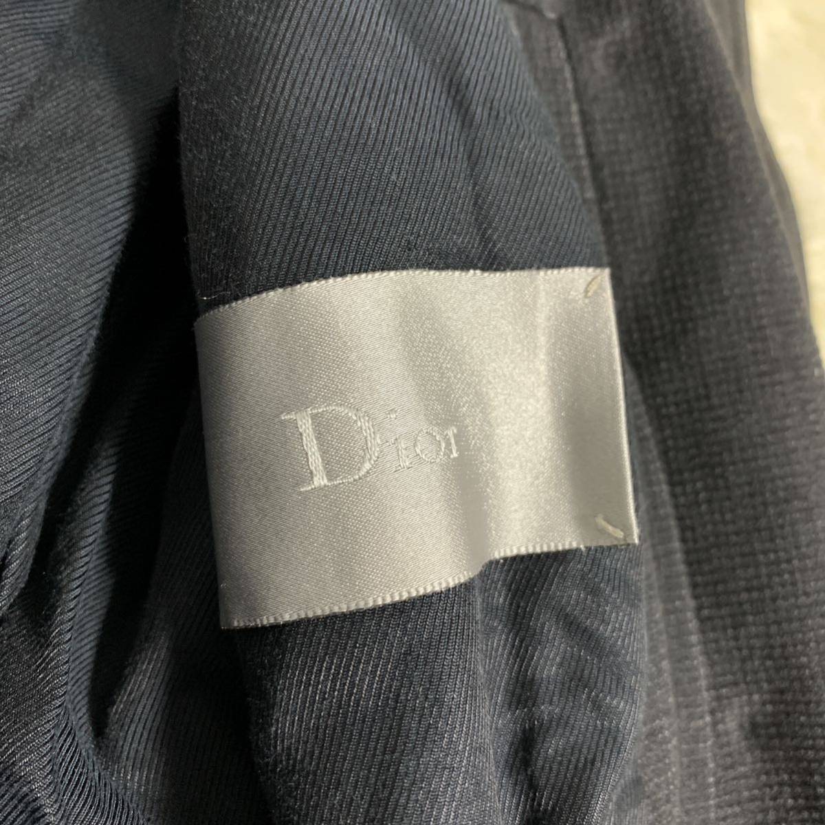 美品 クリスチャンディオール 【最高級品】 Dior Homme ピーコート Pコート アウター ジャケット ブラック メンズ サイズ46（M位）_画像6