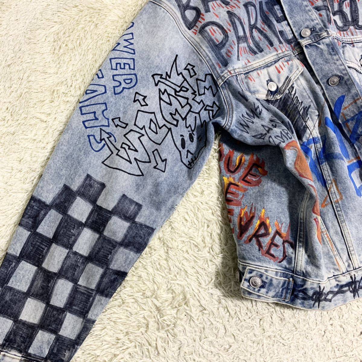 未使用級 バレンシアガ 【有名人着用モデル】 BALENCIAGA デニム 未使用級 バレンシアガ 【有名人着用モデル】 BALENCIAGA デニム