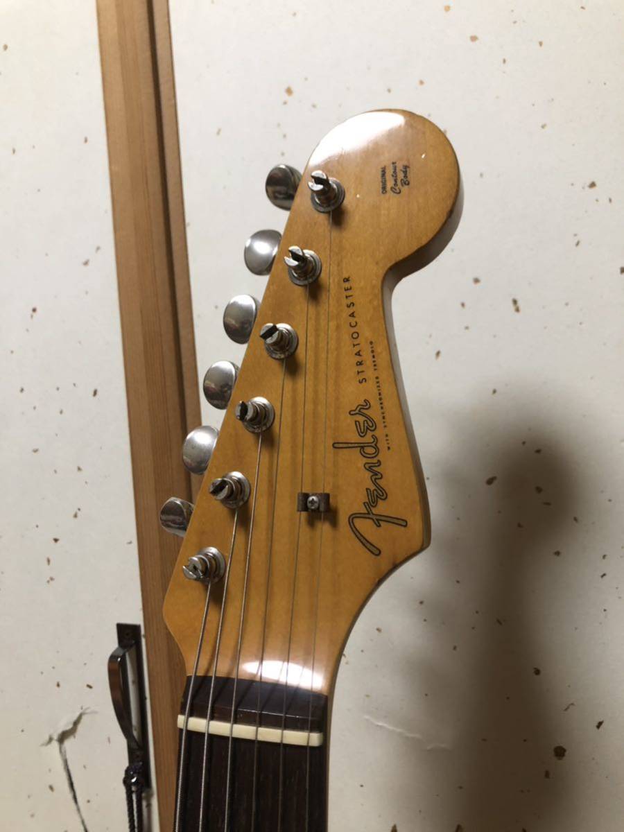 希少 Fender Japan ST62-48 ハードテイル 1990年 フジゲン製 ストラトキャスター キャンディアップルレッド フェンダー ジャパン シリアル_画像5