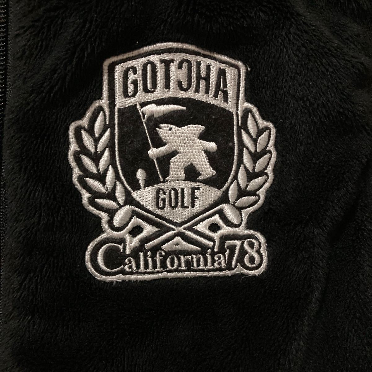 GOTCHA GOLF ガッチャゴルフ　リバーシブル中綿ベスト　S メンズゴルフウェア　ゴルフ中綿ベスト　フリースボアベスト　ブラック&グレー_画像3