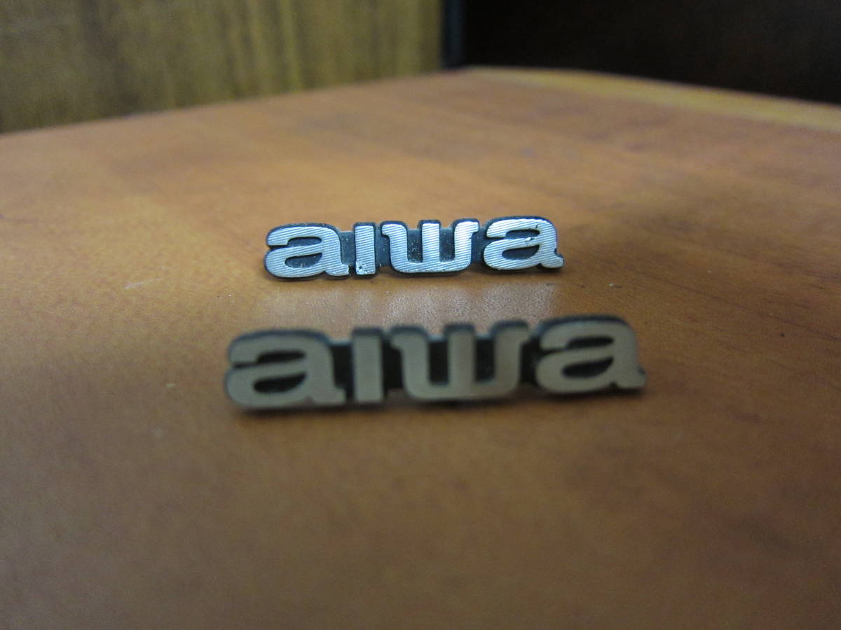 AIWA 　　スピーカー 　　 エンブレム 　3cm　 　2個_画像2