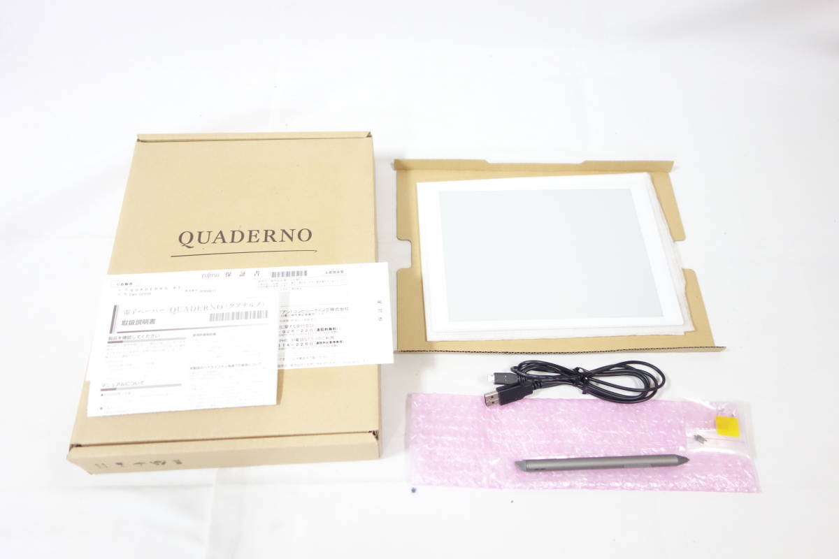 【美品】 富士通 FUJITSU 電子ペーパー A5サイズ 10.3型 QUADERNO クアデルノ FMV-DPP04_画像4