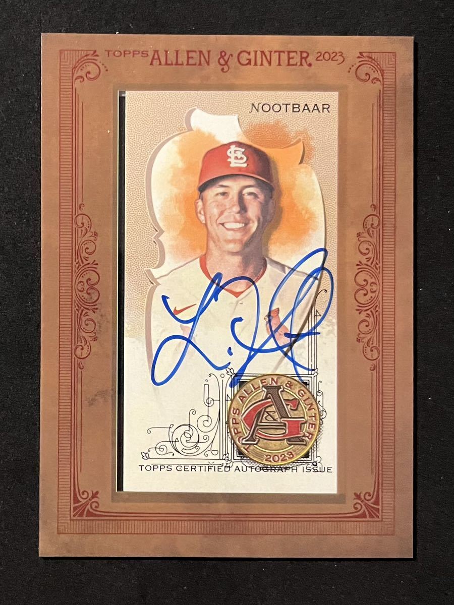 Lars Nootbaar ラーズ ヌートバー Topps Allen & Ginter Auto Mini Framed #MA-LN Autograph 直筆サイン サイン WBC 日本代表_画像1