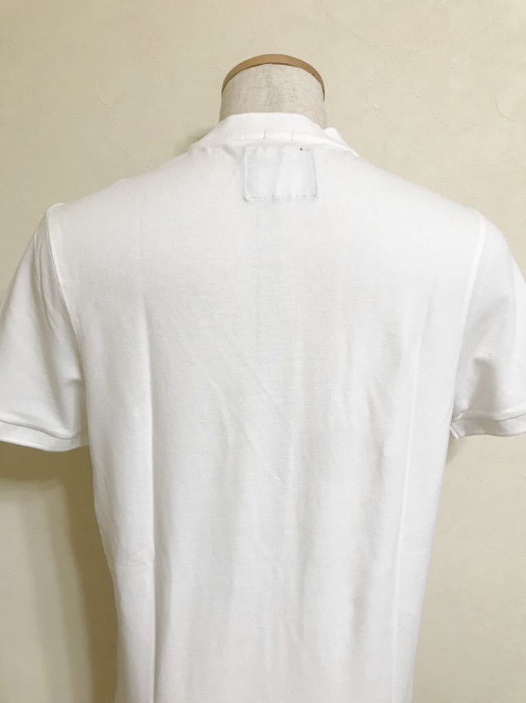 [ new goods ] HOLLISTER Hollister stretch Bandit color polo-shirt white tops size M 180/96A short sleeves white 638530449