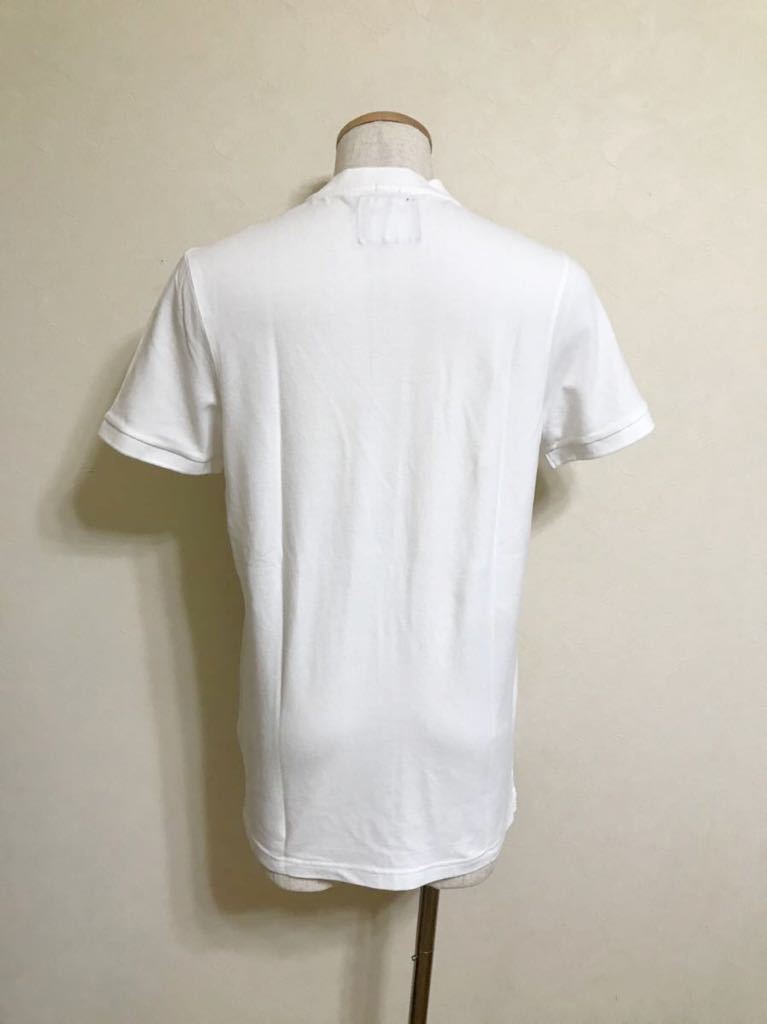 [ new goods ] HOLLISTER Hollister stretch Bandit color polo-shirt white tops size M 180/96A short sleeves white 638530449