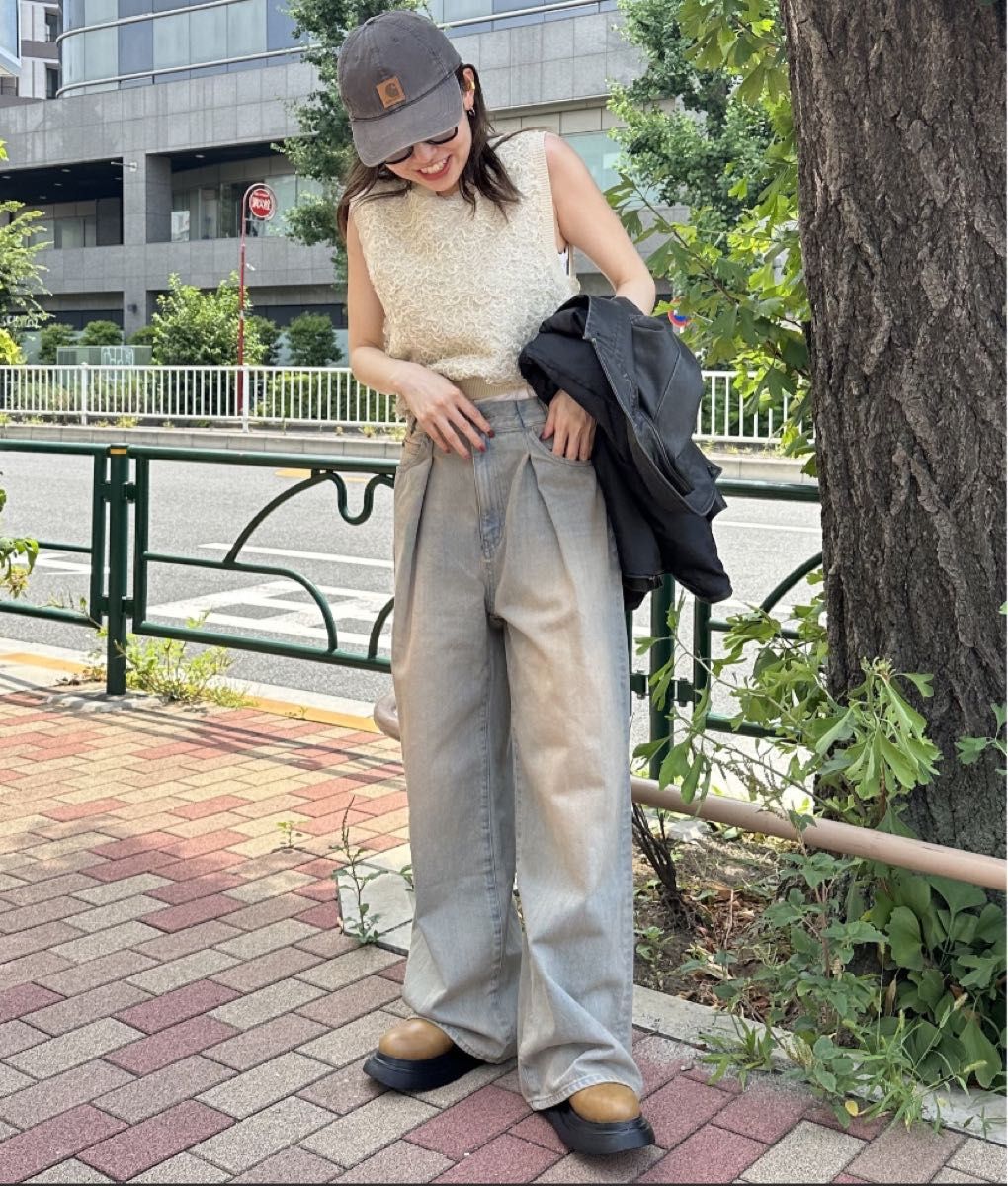 JEANASIS タックデニムワイドパンツ|Yahoo!フリマ(旧PayPay JEANASIS タックデニムワイドパンツ|Yahoo!フリマ(旧PayPay