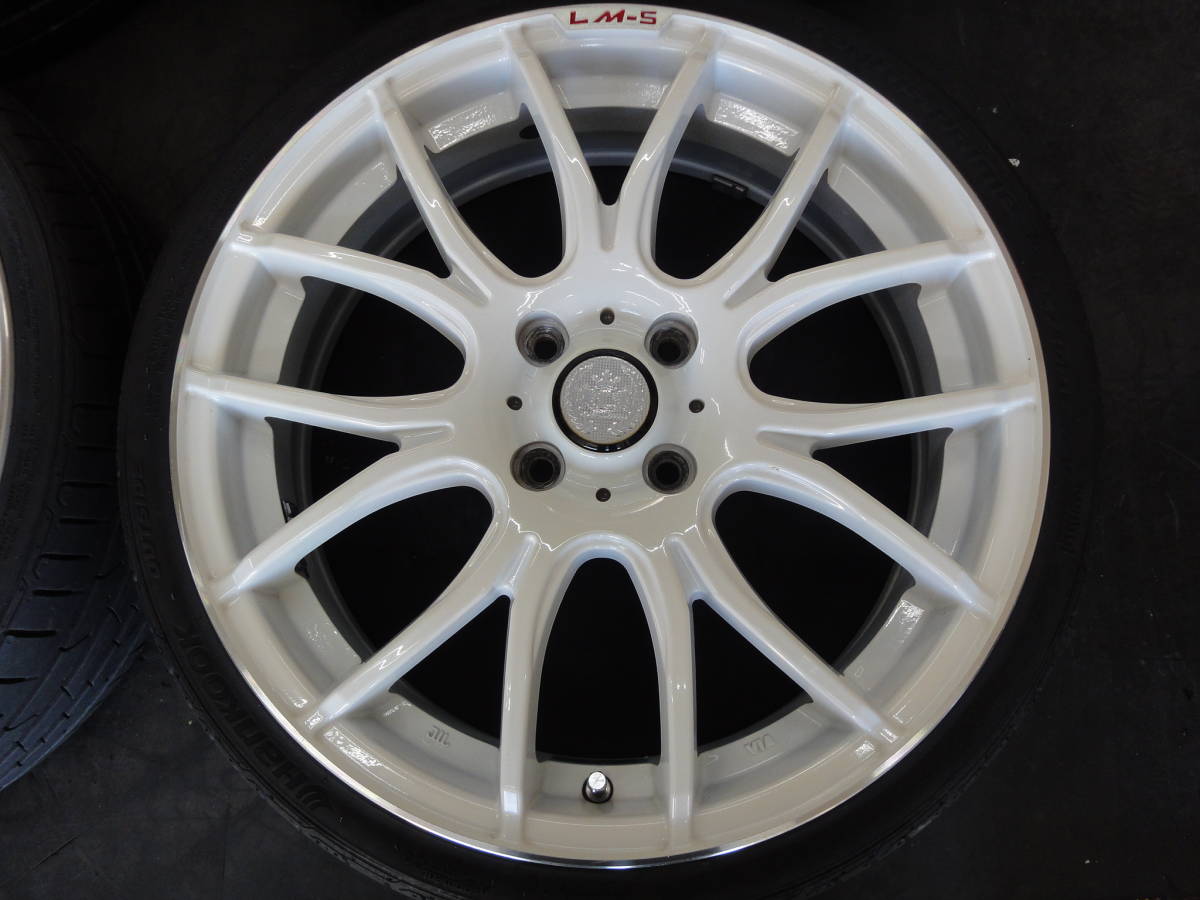 N-BOX　N-WGN　タント　スペーシア　ワゴンR　ムーヴなど★レアマイスター　LM-5　17インチ　5.5J　IS45　PCD100-4H★165/40R17中古タイヤ_画像2