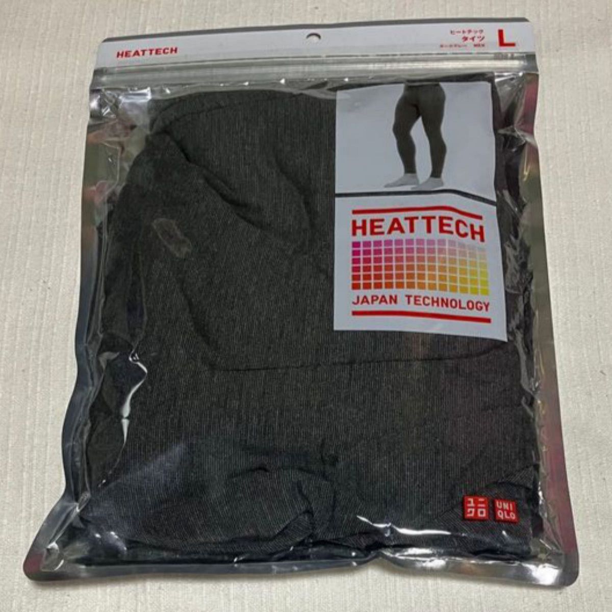 新品 未開封 メンズ ユニクロ ヒートテック タイツ ダークグレー　Lサイズ　HEATTECH  UNIQLO MEN 