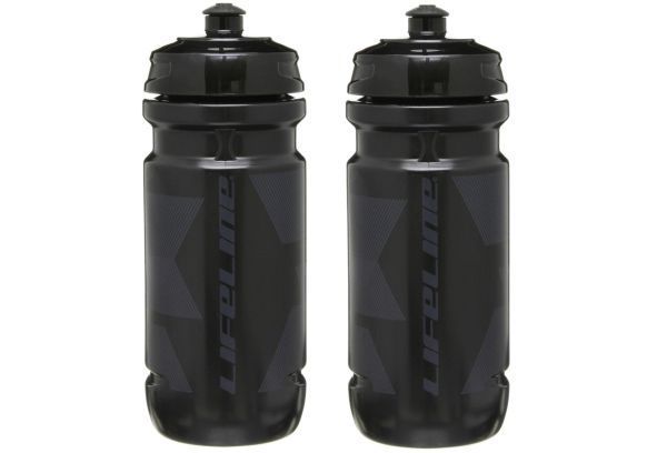 LifeLine ウォーターボトル Black / Black 2本 (600ml) ボトル 　水筒　　 ELITE_画像1