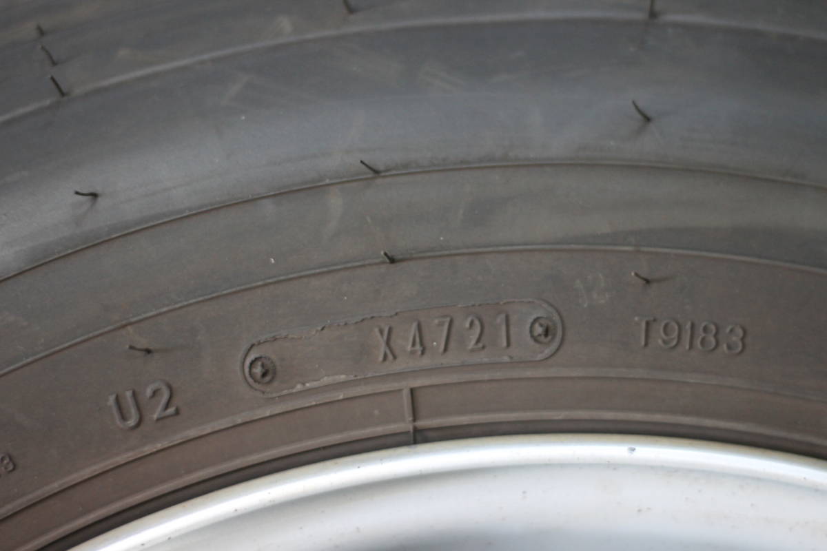 #2458 トラックパーツ！キャンター１７．５インチ ６穴 ６本セット タテ溝 205/80R17.5 ２１年製 中古タイヤセット！＃格安タイヤ #バリ山_画像6