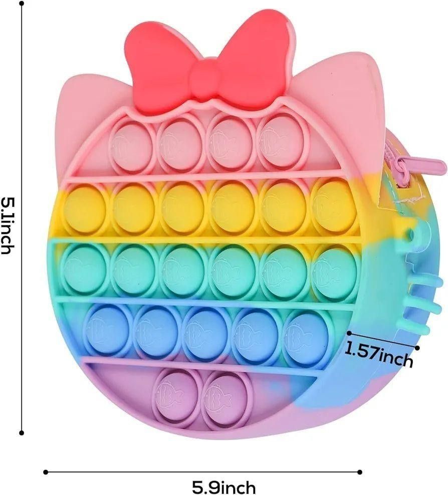 プッシュポップ バブル バッグ スクイーズ玩具 肩掛けバッグ ショルダーバッグ