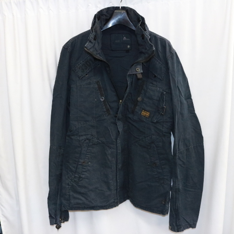 G-STAR RAW ジースターロウ M-65細身フライトジャケットブルゾン L ブラックミリタリージャケット ライダース ディーゼルDIESEL55DSL010503_画像3