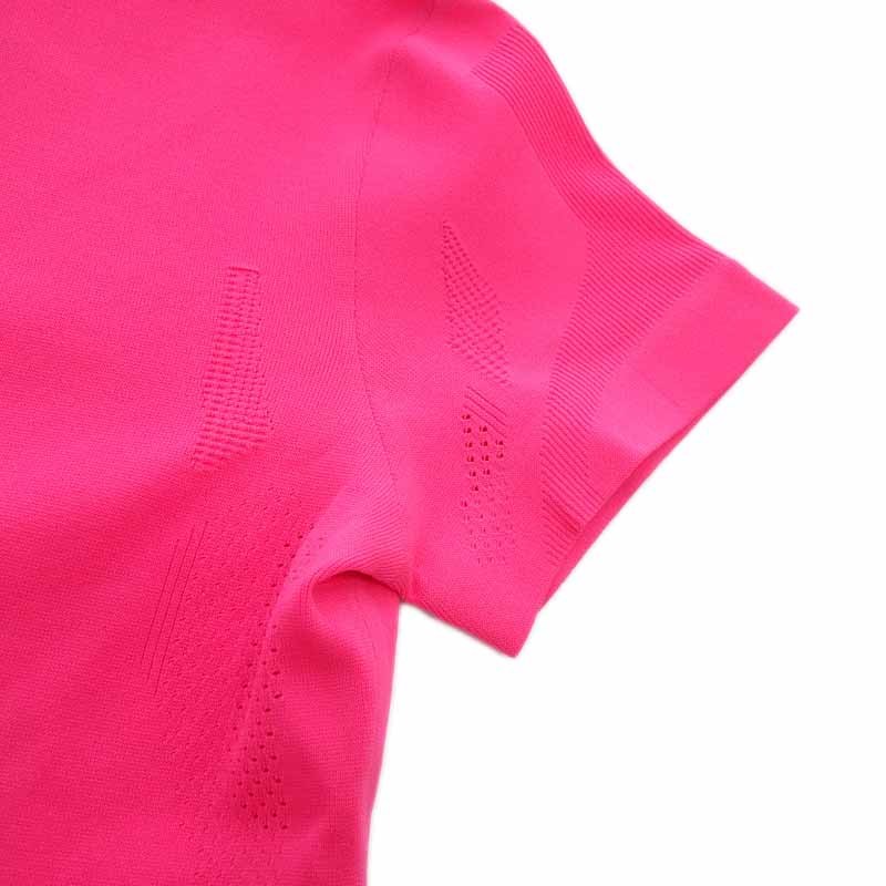 【特別価格】PGG GOLF ゴルフ フィージョン モックネック 半袖 Tシャツ ピンク レディース0_画像7