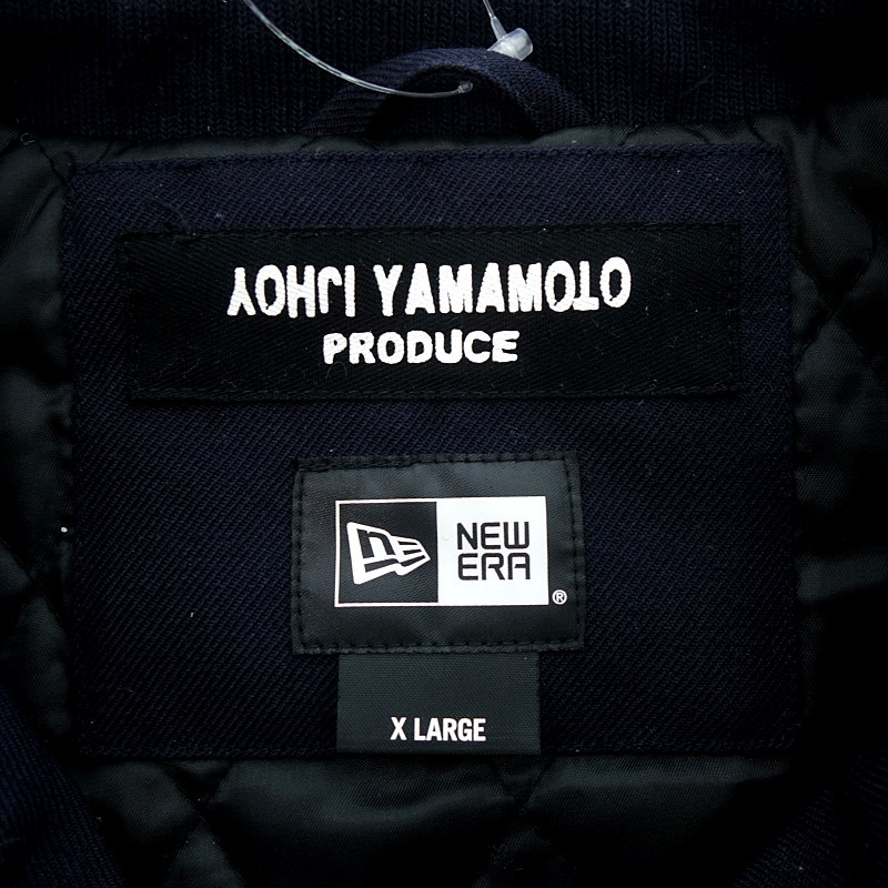 【特別価格】YOHJI YAMAMOTO × NEW ERA ニューエラ Wool Coach Jacket ブルゾン ネイビー メンズXL_画像3