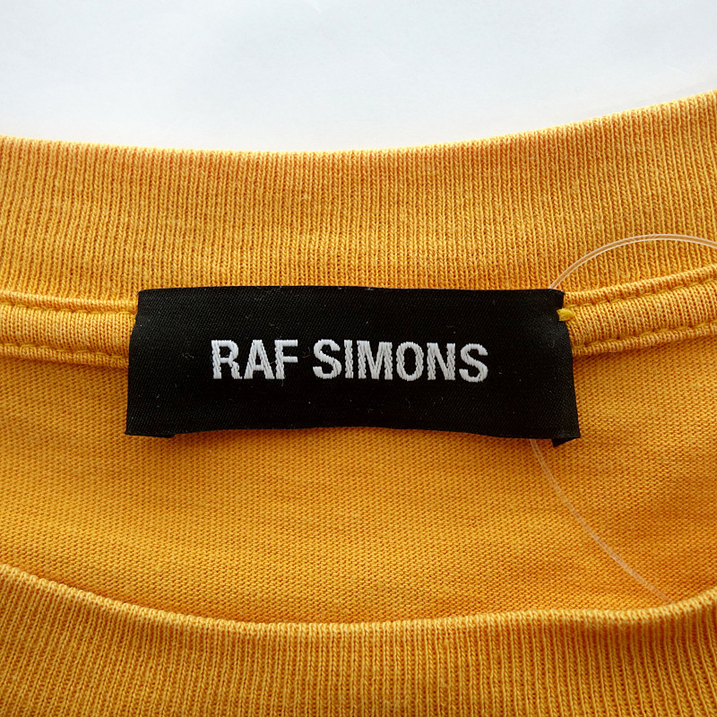 【特別価格】RAF SIMONS 17SS HYENA プリント 半袖 Tシャツ オレンジ メンズXS_画像3