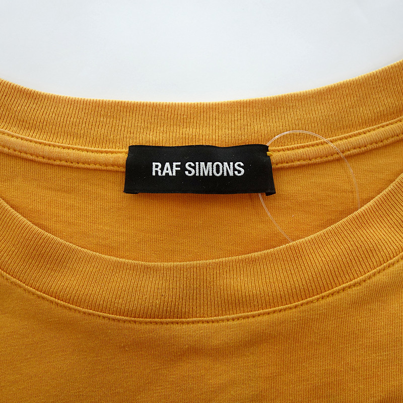 【特別価格】RAF SIMONS 17SS HYENA プリント 半袖 Tシャツ オレンジ メンズXS_画像6