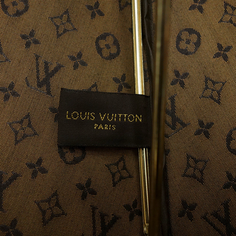 【PRICE DOWN】LOUIS VUITTON 408538 アンブレラ LV モノグラム パラプリュイ 日傘 傘 ブラウン ユニセックス-_画像3