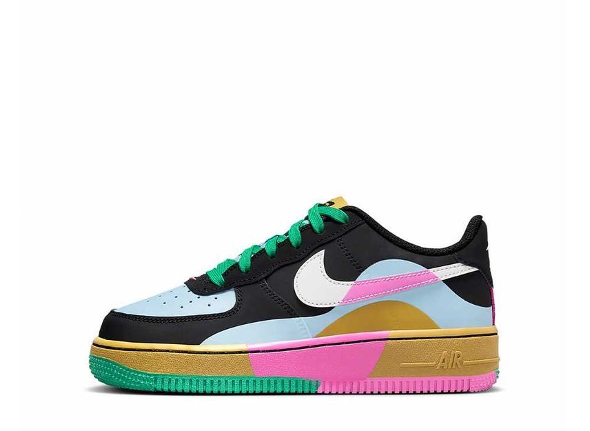 23cm～ Nike GS Air Force 1 LV8 2 "Black/Light Armory Blue/Playful Pink/Summit White" 23.5cm FJ3288-001