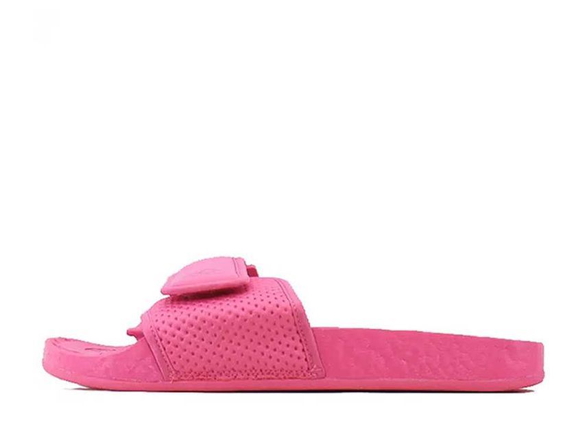 25.5cm Pharrell Williams adidas Originals PW Boost Slides "Semi Solar Pink" 25.5cm FV7289