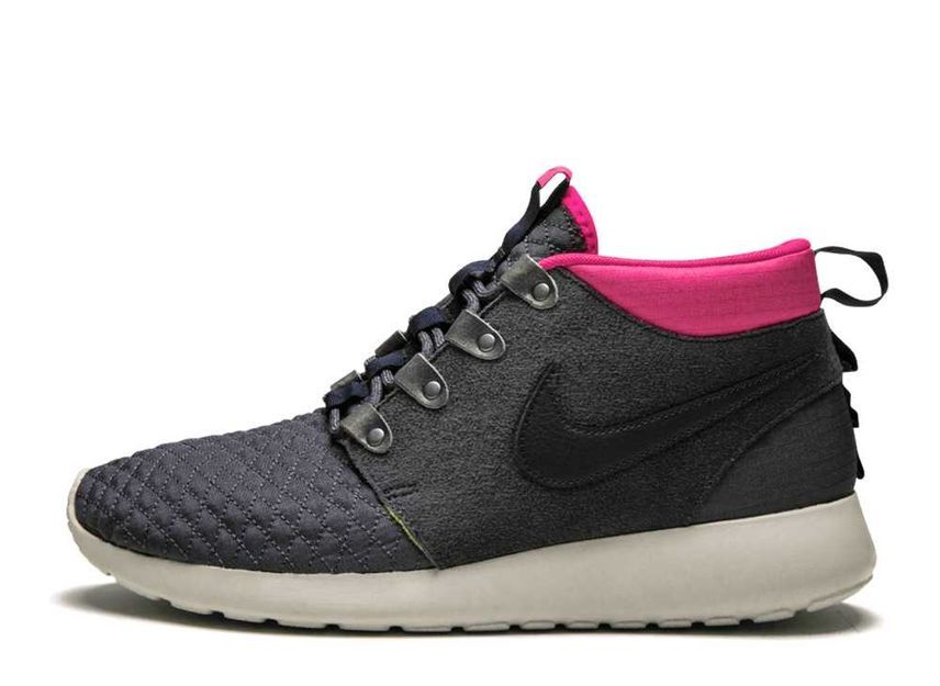 28.5cm Nike Roshe Run Sneakerboot "Gridiron/Dark Obsidian-Pink" 28.5cm 615601-006