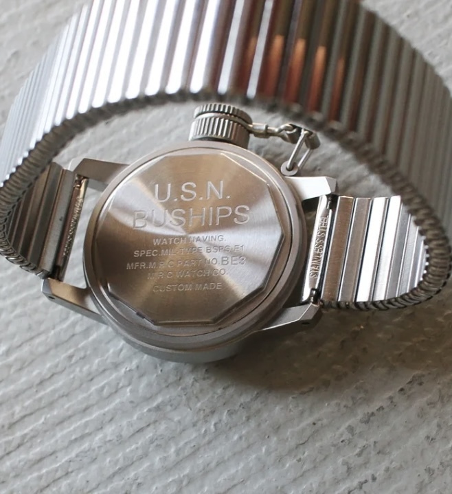 M.R.M.W モントルロロイ 腕時計 Buships UDT Pointer 1940 1950 軍物時計 3針 エルジン ハミルトン 新品未使用_裏蓋シールもあります。