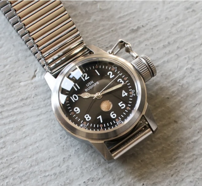 M.R.M.W モントルロロイ 腕時計 Buships UDT Pointer 1940 1950 軍物時計 3針 エルジン ハミルトン 新品未使用_文字盤も見やすいです。
