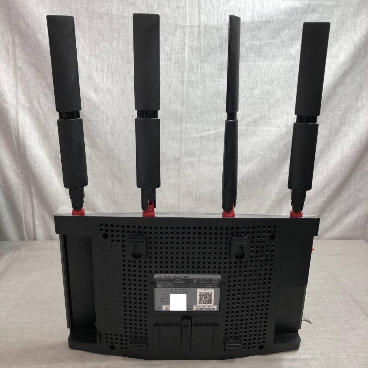  BUFFALO｜バッファロー Wi-Fiルーター 4803＋1147Mbps AirStation チタニウムグレー WXR-6000AX12P [Wi-Fi 6(ax) /IPv6対応]_画像3